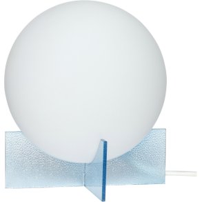 Hübsch Moon Bordlampe H23 cm, Hvid/Blå