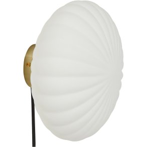 Hübsch Kumu Væglampe Ø25 cm, Hvid