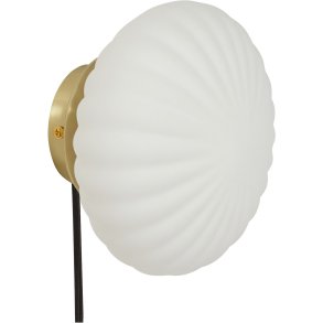 Hübsch Kumu Væglampe Ø18 cm, Hvid
