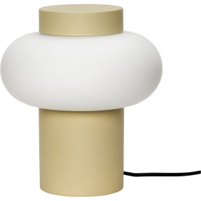 Hübsch Camp Bordlampe H25 cm, Sand/Hvid
