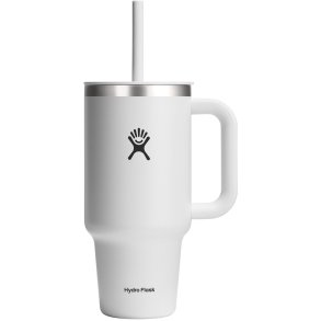 Hydro Flask Termokop m. Sugerør 946 ml, Hvid