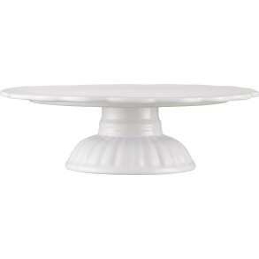 Ib Laursen Mynte Fad på fod 29 cm, Pure White