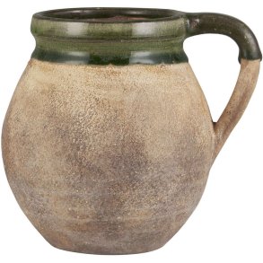 Ib Laursen Avignon Vase H13,5 cm, Natur/Grøn
