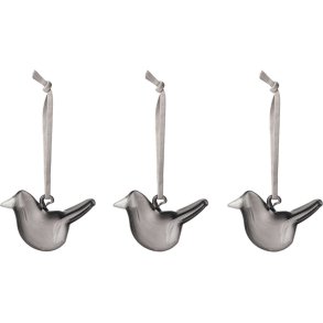 Iittala Fugle 3 stk, Grå