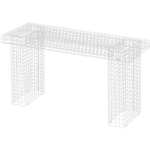 KALAGER Design WIRE Bænk 90 cm, Hvid