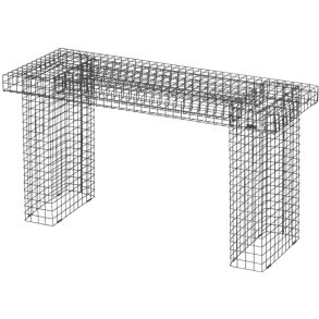 KALAGER Design WIRE Bænk 90 cm, Rustic Grey