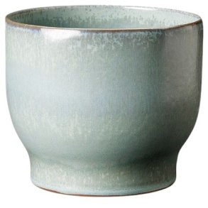 Knabstrup Keramik Urtepotteskjuler H12,5 cm, Soft Mint