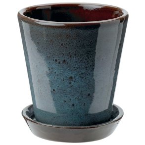 Knabstrup Keramik Dyrkningspotte 11 cm, Havgrøn