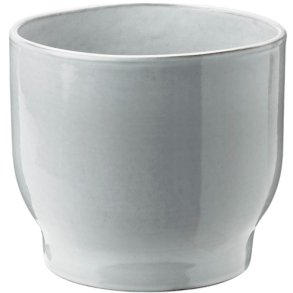 Knabstrup Keramik Urtepotteskjuler H15 cm, Hvid