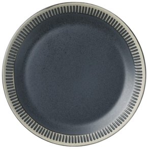 Knabstrup Keramik Colorit Tallerken 19 cm, Mørk Grå