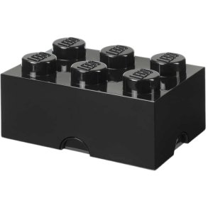 LEGO Opbevaringsklods 6-knops 25 cm, Sort