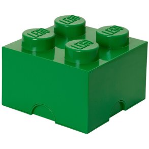 LEGO Opbevaringsklods 4-knops 25 cm, Mørkegrøn