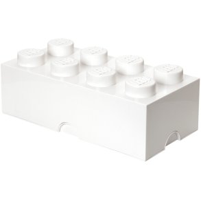 LEGO Opbevaringsklods 8-knops 50 cm, Hvid
