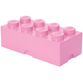 LEGO Opbevaringsklods 8-knops 50 cm, Lyserød