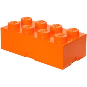 LEGO Opbevaringsklods 8-knops 50 cm, Orange
