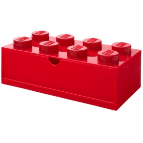 LEGO Skrivebordsskuffe 31,6 cm, Rød