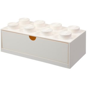 LEGO Skrivebordsskuffe 31,6 cm, Hvid