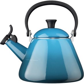 Le Creuset Kone Kedel m. Fløjte 1,6 L, Deep Teal