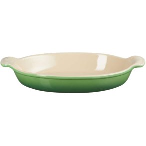 Le Creuset Herritage Ovalt Fad 28 cm, Bamboo Green