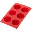 Muffinform 6 Huller 30 cm, Rød