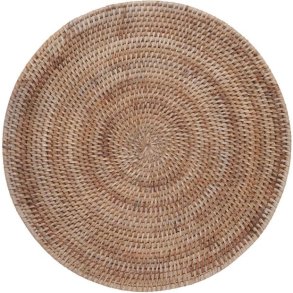 Lene Bjerre Norah Dækkeserviet Ø35 cm, Bambus/Rattan