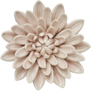 Lene Bjerre Floria Vægdekoration 13x13 cm, Lyserød/Råhvid