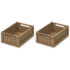 LIEWOOD Weston Folde-/Opbevaringskasse 2 stk. 18x25 cm, Oat
