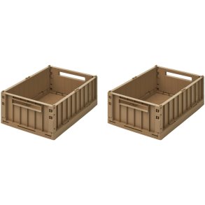 LIEWOOD Weston Folde-/Opbevaringskasse 2 stk. 25x36 cm, Oat