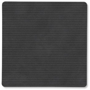 LIND DNA Square Recycled Læder Glasbrik 10x10 cm, Corduroy Sort