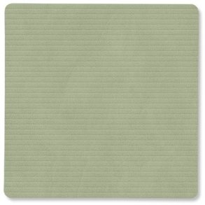 LIND DNA Square Recycled Læder Glasbrik 10x10 cm, Corduroy Olive Green