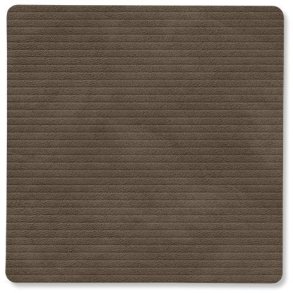LIND DNA Square Recycled Læder Glasbrik 10x10 cm, Corduroy Caviar