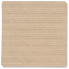 LIND DNA Square Recycled Læder Glasbrik 10x10 cm, Corduroy Sand
