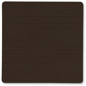 LIND DNA Square Recycled Læder Glasbrik 10x10 cm, Corduroy Hazel