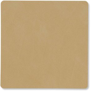 LIND DNA Square Recycled Læder Glasbrik 10x10 cm, Nupo Khaki