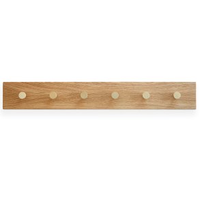 MOUD Home Oak Knagerække 70 cm, Eg/Messing