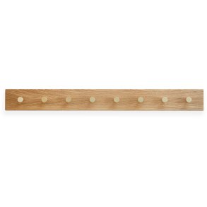 MOUD Home Oak Knagerække 100 cm, Eg/Messing