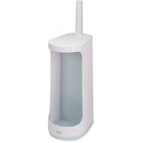 Joseph Joseph Flex Toiletbørste m. Beholder H49 cm, Hvid/Blå