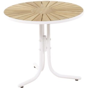 Mandalay Marguerit Loungebord Ø50 cm, Hvid