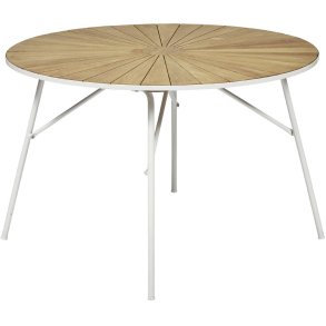 Mandalay Marguerit Havebord Ø110 cm, Hvid