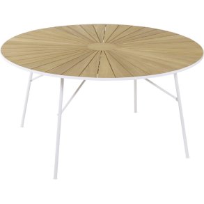 Mandalay Marguerit Havebord Ø140 cm, Hvid