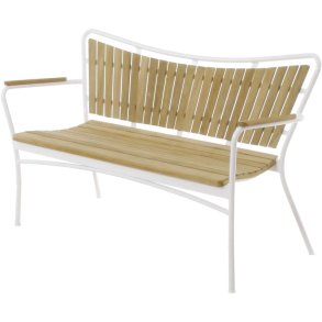 Mandalay Marguerit Havebænk 3 Pers. 143 cm, Hvid