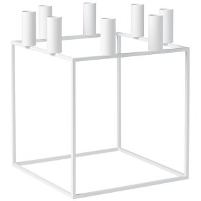 Audo Copenhagen Kubus 8 Lysestage H29 cm, Hvid