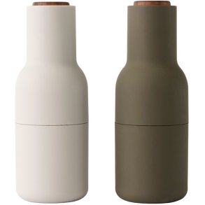 Audo Copenhagen Salt- og Peberkværnsæt 20,5 cm, Hunting Green/Beige