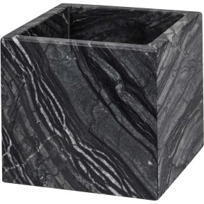 Mette Ditmer Marble Cube 8,5 cm, Sort/Grå