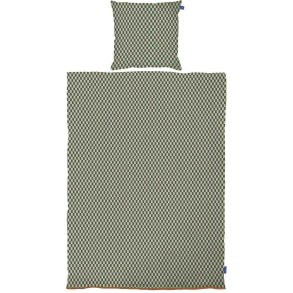 Mette Ditmer Mini Juniorsengetøj 100x140 cm, Pine Green/Tan