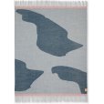 Plaid 125x170 cm, Light Grey/pink