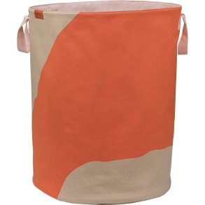 Mette Ditmer Nova Arte Vasketøjskurv H50 cm, Latte/Orange