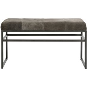 Muubs Bronx Bænk 90 cm, Jern/Ruskind