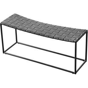 Muubs Soho Bænk 100 cm, Jern/Læder