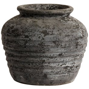 Muubs Melancholia Krukke H30 cm, Metal Sort